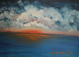 Tramonto sul mare